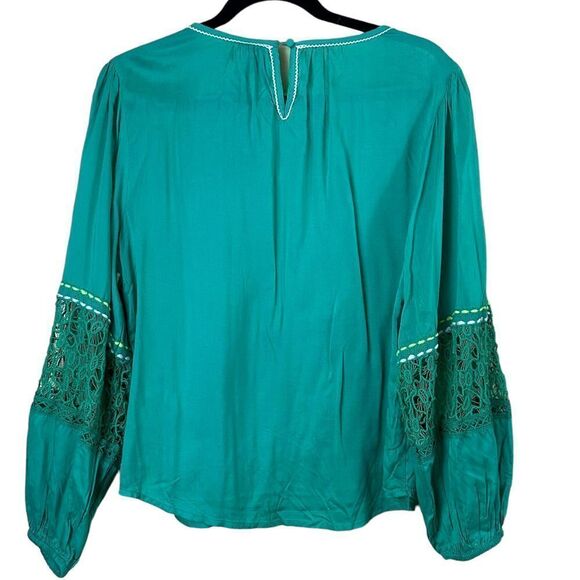 Anthropologie Blink London Sunshine Peasant Top Blouse Size Medium - Picture 8 of 16